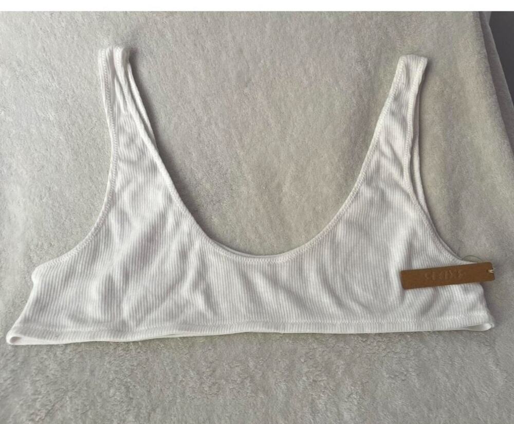 SKIMS Threadbare Rib Micro Scoop Bralette Top - XXL - Picture 1 of 6